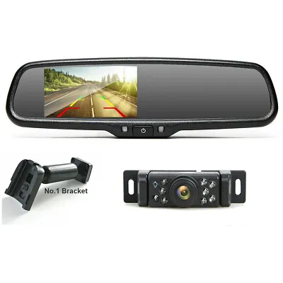 4.3  Mirror Monitor Car Rear View Reversing Camera W/ No.1 Bracket For Ford • $52.96
