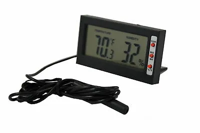 $10 • Buy Reptile Thermometer Hygrometer DTH-06 Lizard Gecko Snake Bearded Dragon Guage