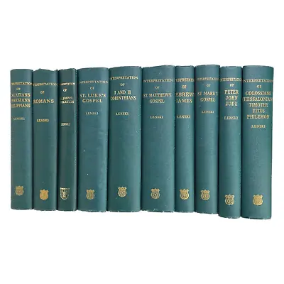 Lenski Interpretation Lot 10 Books 1955 1956 1963 • $325.50