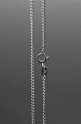 925 Sterling Silver Diamond Cut Curb Chain Necklaces (Various Sizes Available)  • £26.99