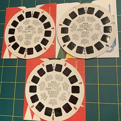 Sawyer View-Master  Reels #970 A B & C TOM CORBETT The Moon Pyramid 1M • $9