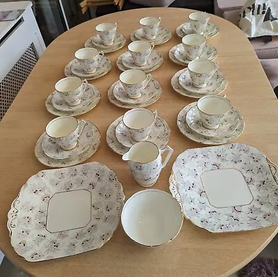 Antique English Samuel Radford Fenton Bone China Victorian  Dinner Ware Tea Set • £280