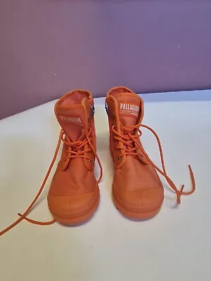 Palladium Pampa Hi Orange Children's Boots UK 1.5 USA Size 2 EU SIZE 33.5 20.5cm • £5.99