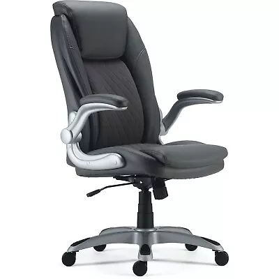 Staples Sorina Bonded Leather Chair Grey (53253) • $153.96