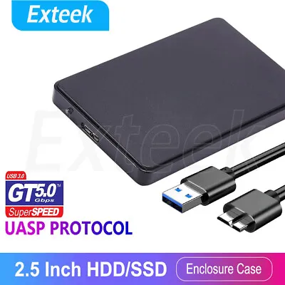 $9.90 • Buy USB 3.0 Hard Drive Disk 2.5  Inch SATA HDD SSD External Slim Enclosure Case AUS