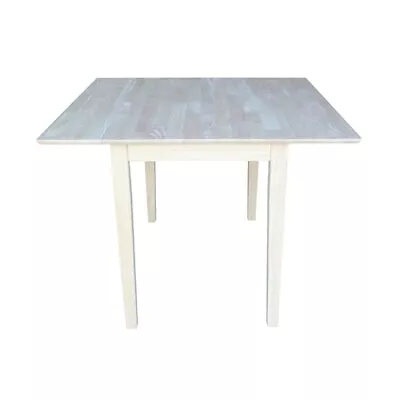 Unfinished Solid Wood Dual Drop Leaf Dining Table - Square • $234.30