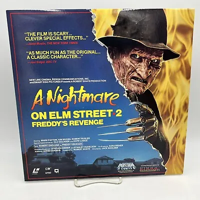 A NIGHTMARE ON ELM STREET 2 FREDDY'S REVENGE Laserdisc Horror Krueger 1986 • $59.99