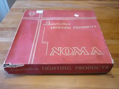 Vintage Noma Christmas Lights 15 Bulb C9 Swirl Flame Box Tree Indoor Out #3004 • $79.99