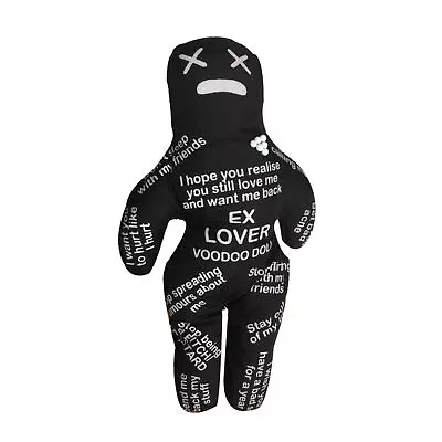 Black Personalized Voodoo Doll Fun Frustration-Relieving Doll Toy With 7pcs Pins • $11.09