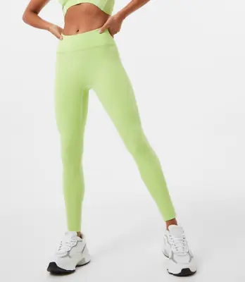 Jack Wills Dipped Waist Leggings Womens Green Size UK 10 #REF106 • £12.99