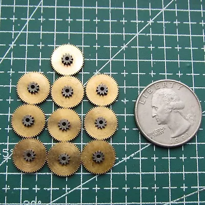 10PCS Brass Gear Steampunk Parts Steam Punk Supplies (u860) • $6