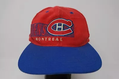 Rare Vintage THE GAME Montreal Canadiens NHL Snapback Hat Cap 80s 90s Two Tone • $24.99