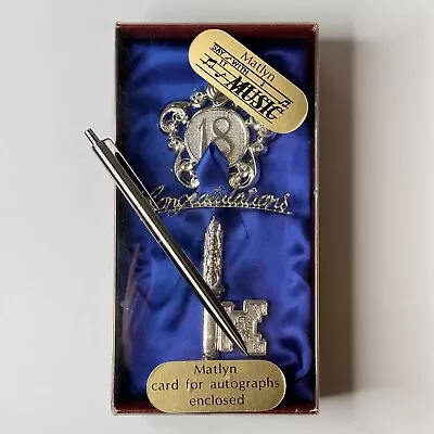 Vintage 18th Birthday Keepsake Memento Gift Key Musical With Pen • £8.99