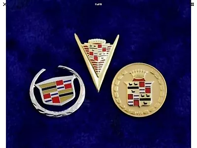 3 Cadillac Hat Pin Lapel Pin Crest Emblem Accessory Badge GM Eldorado • $21