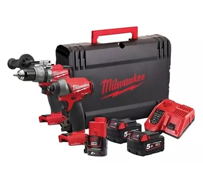 Milwaukee M18ONEPP2A-523X 18v ONEKEY Cordless Drill & Impact Driver Set • £649.99