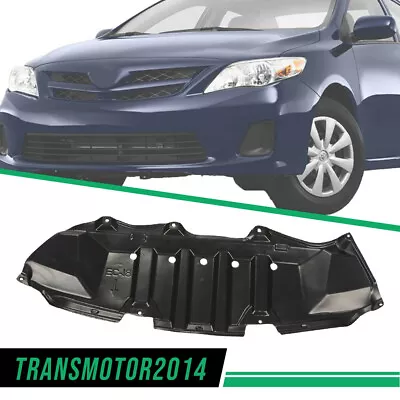 Black Front Engine Splash Shield Under Cover Fit For 2009-2013 Toyota Corolla • $21.59