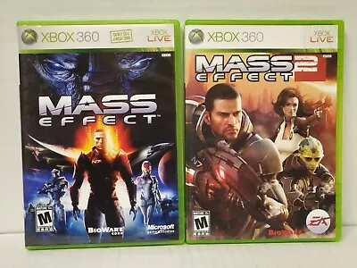 Xbox 360 Mass Effect Bundle: 1 & 2 (Microsoft Xbox 360) Complete W/Manual Tested • $16.50