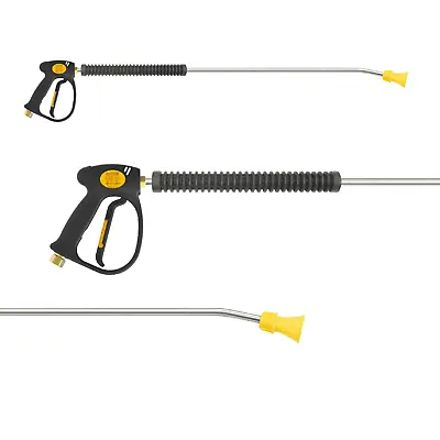 £44 • Buy Commercial Pressure Washer Gun Bent End Lance Heavy Duty Jet Wash 3/8bsp Quality