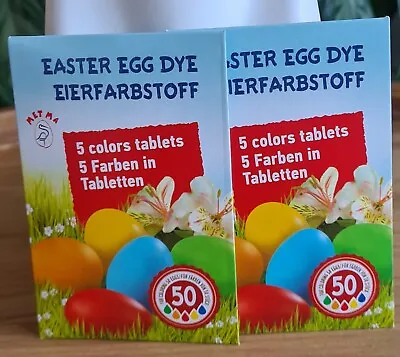 2x5 Colours Easter Egg Dye Paint For Decorating Painting Colouring Craft Art NEW • £4.50