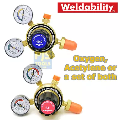 Multistage Two Gauge Two Stage Industrial Regulator Oxygen Acetylene Or Set • £56.50