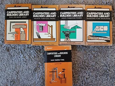 Audel Carpenter's And Builders Library Books/ Vintage Do It Yourself Books  • $17.99