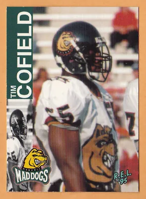 Tim Cofield 1995 REL CFL Card #56 Memphis Mad Dogs  Elizabeth City State • $2.88