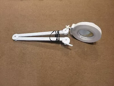 Vintage Magnifying Articulating Adjustable Task Lamp W/O Clamp Works! • $29