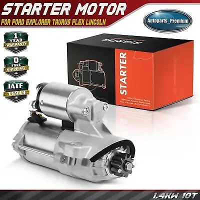 Starter Motor For Ford Explorer 11-19 Taurus Flex Lincoln MKZ 1.4KW 12V 10T CCW • $73.89