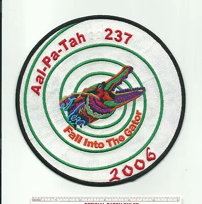 Bv Scout Bsa 2006 Oa Lodge 237 Aal-pa-tah Jacket Patch Alligator Gulf Stream Fl • $4.50