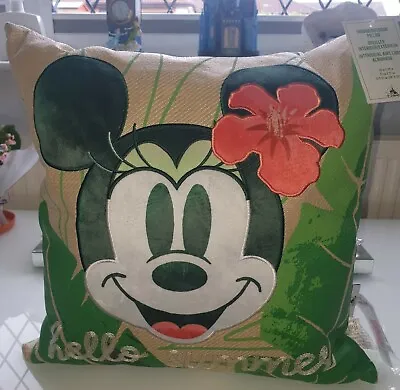 Disney Minnie Mouse Cushion Tropical Hideaway Pillow Large Indoor Outdoor NWT 💖 • £30