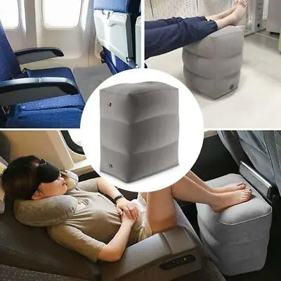 $23.73 • Buy Inflatable Footrest Leg Foot Rest Office Car Pillows Kid Travel Pad Relax J6T2