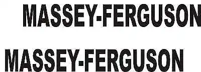 Dx 2 - Massey - Ferguson Vinyl Decals Black  1 1/2  X 9  Each • $5.99