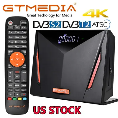 GTMEDIA V8 UHD 4K H.265 FTA Sat Receiver DVB-S2/S2X/ATSC Satellite HEVC Youtube • $66.99