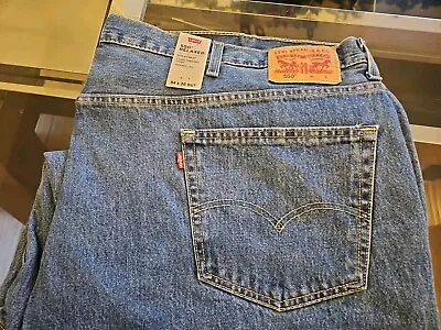 Levi's 550 Relaxed Fit Jean 54x30 Big & Tall Medium Stonewash 4891 100% Cotton • $40