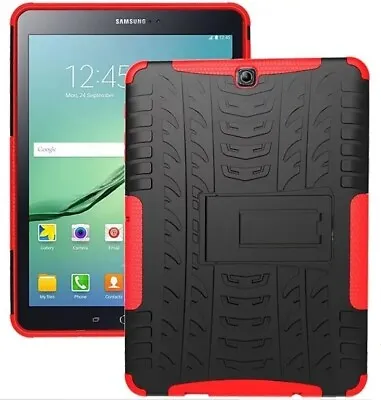 Hybrid Case For Samsung Galaxy Tab A 10.1 (2016) T580 Soft TPU + Hard Stand • $10