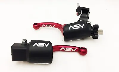 ASV F3 Front Brake Clutch Perch Levers Hot Dust Shorty Red CRF 150R 250R 250X • $164.95