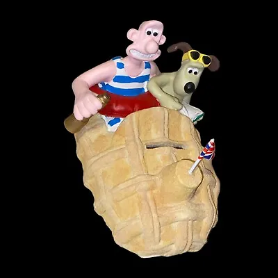 Wallace & Gromit Money Box Piggy Bank Sand Car At The Beach Aardman 1989 Rare • £125