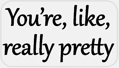You're Like Really Pretty - 25 Stickers Pack 2.25 X 1.25 Inches - Movie Quote • $5.50