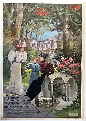 1895 Original French Vichy Railway Travel Poster • $1298.14