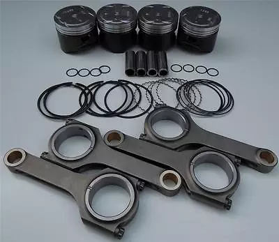 JDM NIPPON RACING PG6 D-SERIES PISTONS RINGS SCAT H-BEAM RODS D16A1 D16A6 75.5mm • $524.95