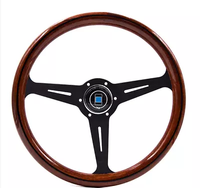 Wooden ND Style Steering Wheel With Cover Nardi Horn Buttonwood Steering Wheel • $217.54