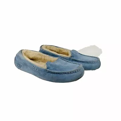 UGG Ansley Women’s Blue Mocassin Slipper Shoes 3312 Size 9 • $39.99