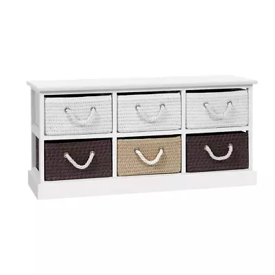 $105.81 • Buy Artiss Storage Bench Shoe Organiser 6 Drawers Chest Cabinet Rack Box Shelf Stool