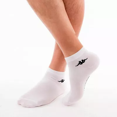 3 Pairs Of Socks Man Kappa Low Cotton With Logo Embroidered Art. K004 • £30.87