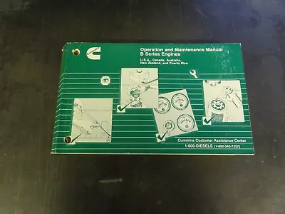 Cummins B Series Engines Operation And Maintenance Manual    3810205-13  7/97 • $8