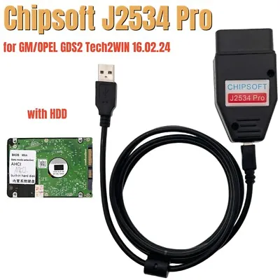 Chipsoft Pro VCI With HDD Diagnostic Cable For GM/OPEL GDS2 Tech2WIN 16.02.24 • $168.99