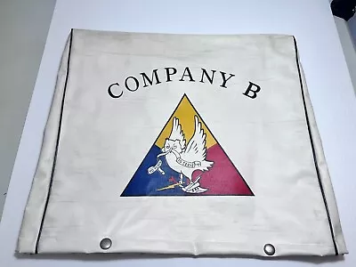 Vintage Military Company B Owl Vinyl Seat Cushion Cover 446 To Teach To Serve • $7.99