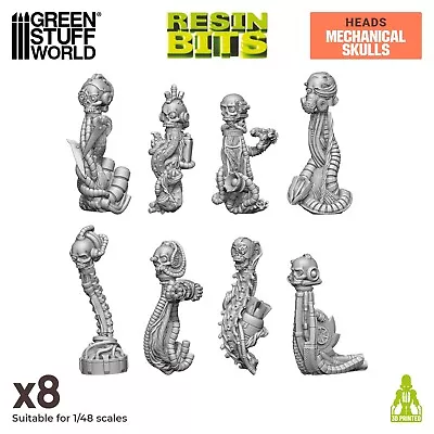 3D Printed Set - Mechanical Skulls - Scatter Scenery Miniature 40K Servocranes • $5.45