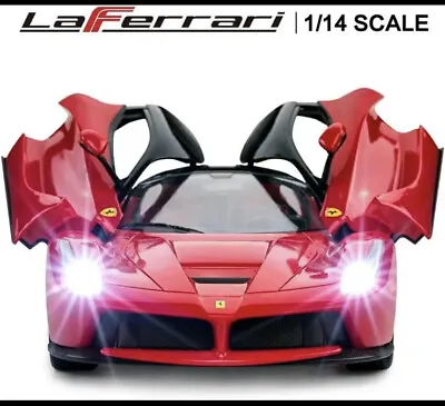 RASTAR Ferrari RC Car | 1:14 Ferrari Laferrari Remote Control Car FAST POST • $79