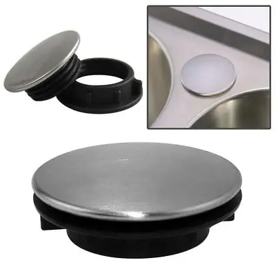 £2.77 • Buy Steel Kitchen Sink Tap Hole Blanking Plug Plate Cover Stopper UK